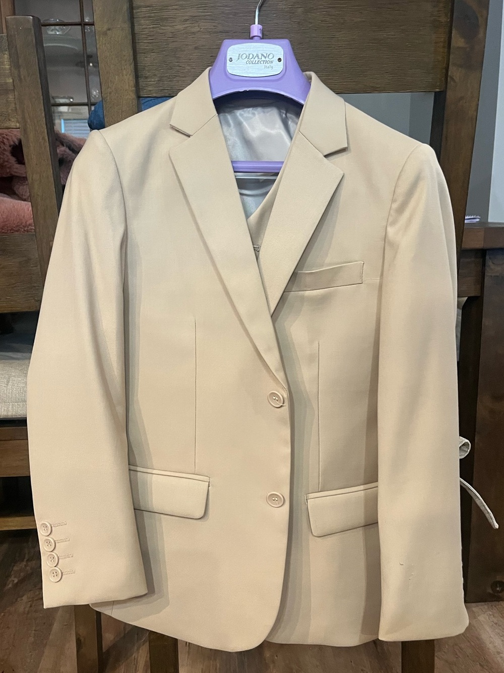 Jacket, vest and tie